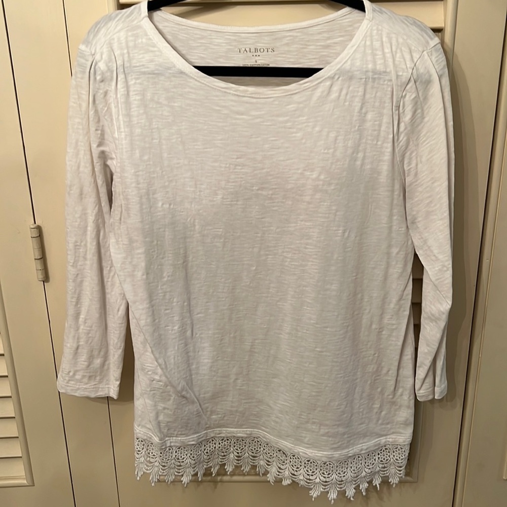 Lace detail Talbots top